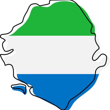 stylized-outline-map-of-sierra-leone-with-national-flag stylized-outline-map-of-sierra-leone-with-national-flag